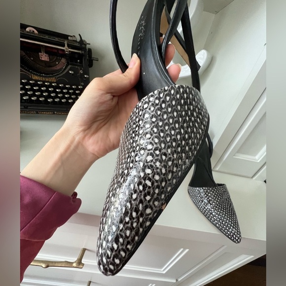 LORD & TAYLOR 424 FIFTH Pointed Toe strappy Heels Leather Women’s size 10 - Picture 7 of 16